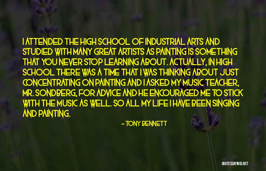 Painting And Music Quotes By Tony Bennett