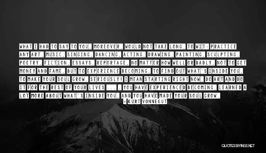 Painting And Poetry Quotes By Kurt Vonnegut Painting And Poetry Quotes By Kurt Vonnegut