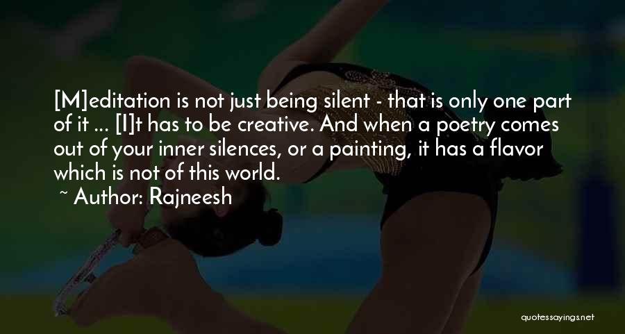 Painting And Poetry Quotes By Rajneesh