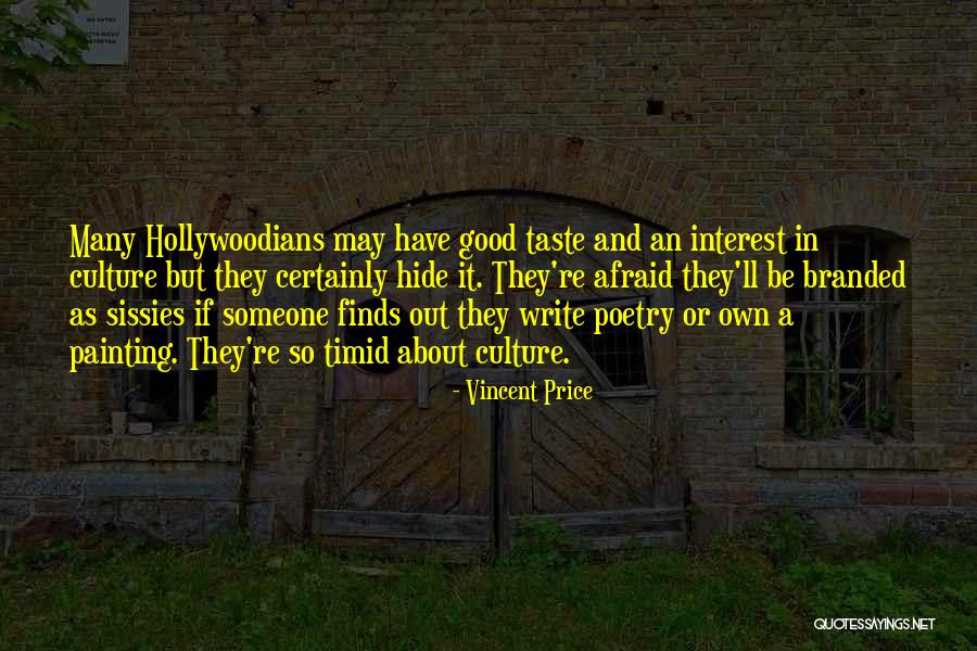 Painting And Poetry Quotes By Vincent Price Painting And Poetry Quotes By Vincent Price