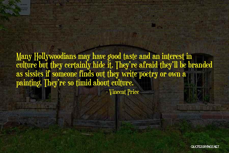 Painting And Poetry Quotes By Vincent Price