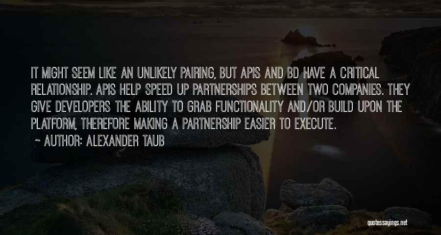 Pairing Quotes By Alexander Taub