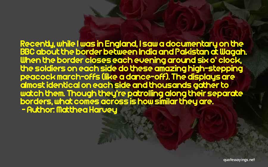 Pakistan And India Quotes By Matthea Harvey