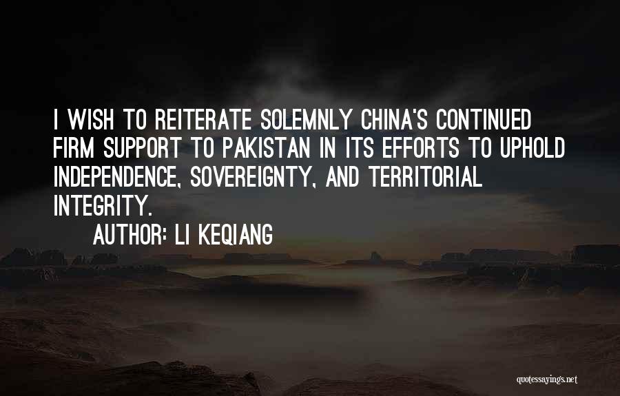 Pakistan Independence Quotes By Li Keqiang