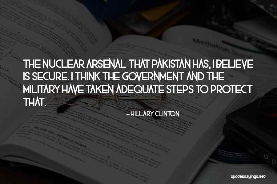 Pakistan Nuclear Quotes By Hillary Clinton