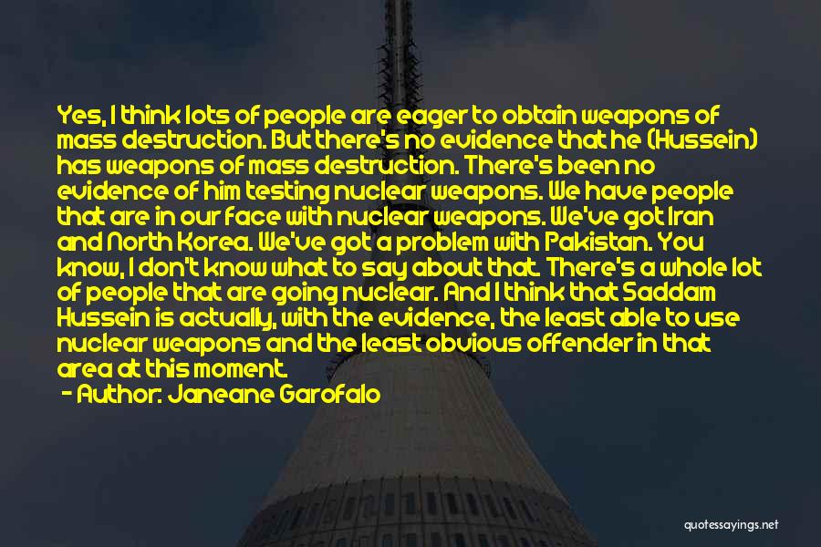 Pakistan Nuclear Quotes By Janeane Garofalo