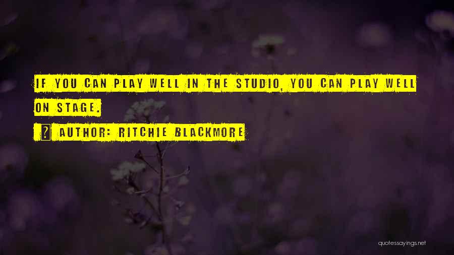 Pakjes Opsturen Quotes By Ritchie Blackmore