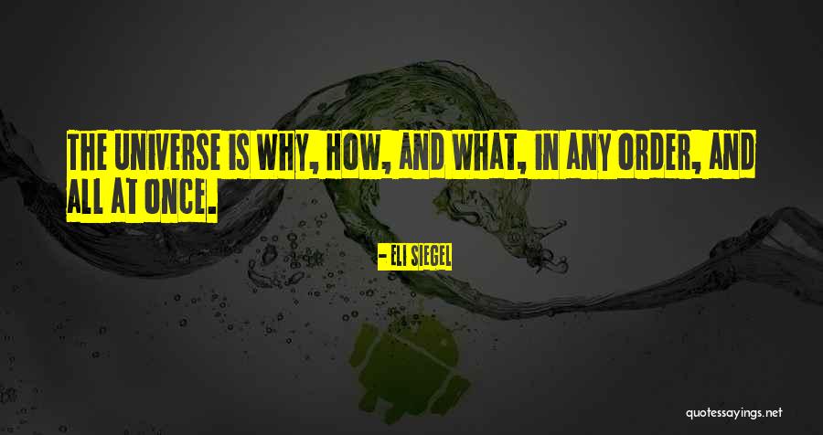 Palanisamy College Quotes By Eli Siegel