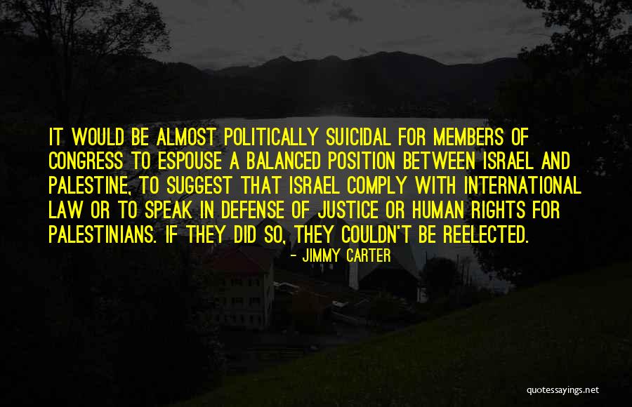 Palestine And Israel Quotes By Jimmy Carter