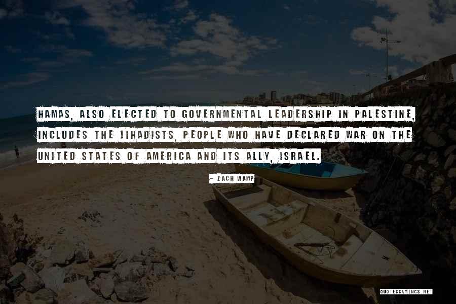 Palestine And Israel Quotes By Zach Wamp