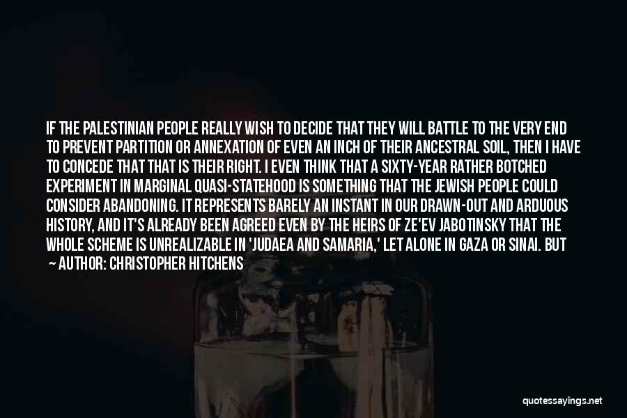 Palestinian Quotes By Christopher Hitchens