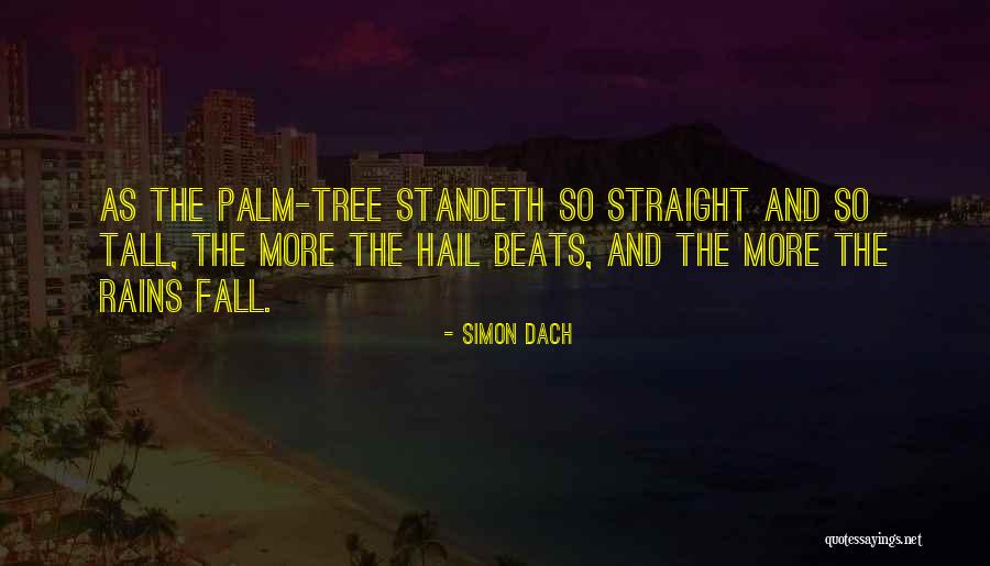 Palm Tree With Quotes By Simon Dach