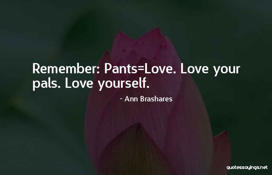 Pals Quotes By Ann Brashares