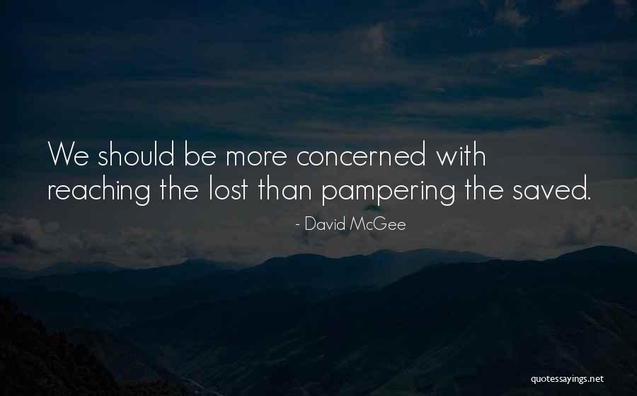 Pampering Self Quotes By David McGee