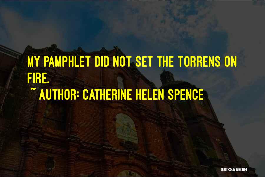 Pamphlet Quotes By Catherine Helen Spence