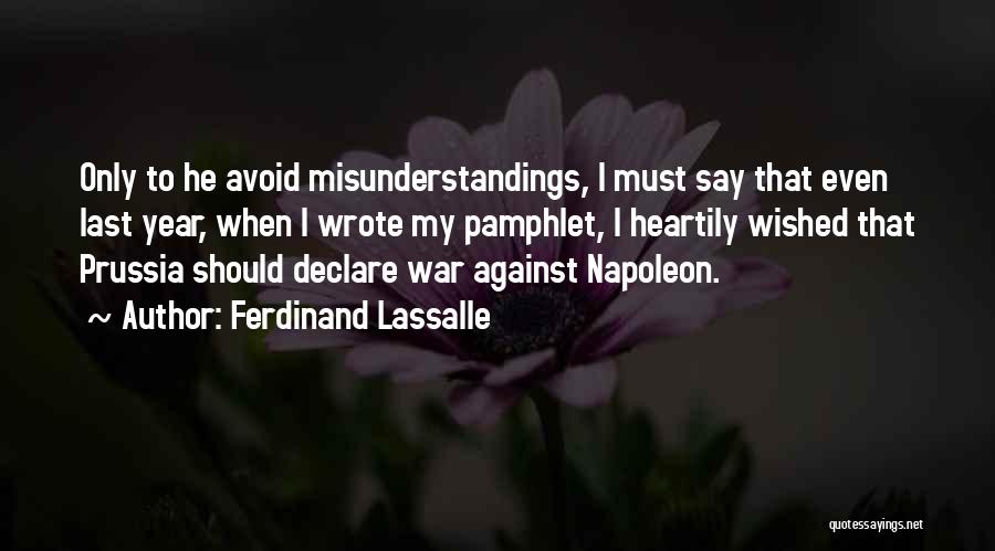 Pamphlet Quotes By Ferdinand Lassalle