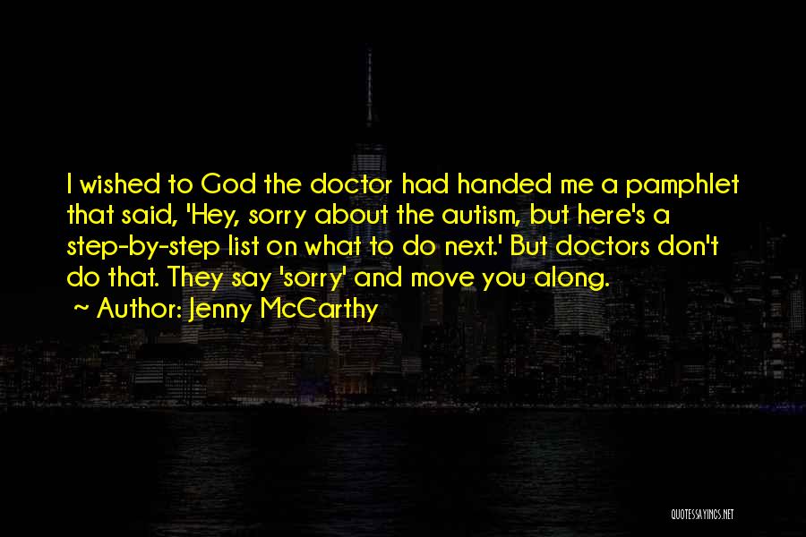 Pamphlet Quotes By Jenny McCarthy