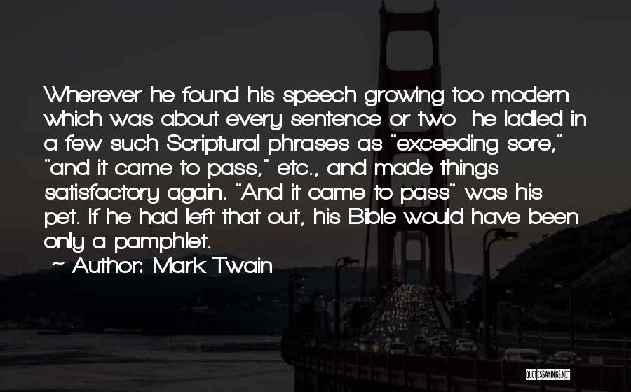 Pamphlet Quotes By Mark Twain