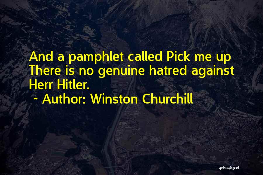 Pamphlet Quotes By Winston Churchill