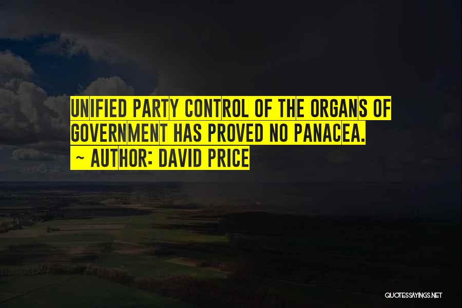 Panacea Quotes By David Price