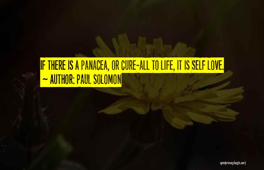 Panacea Quotes By Paul Solomon