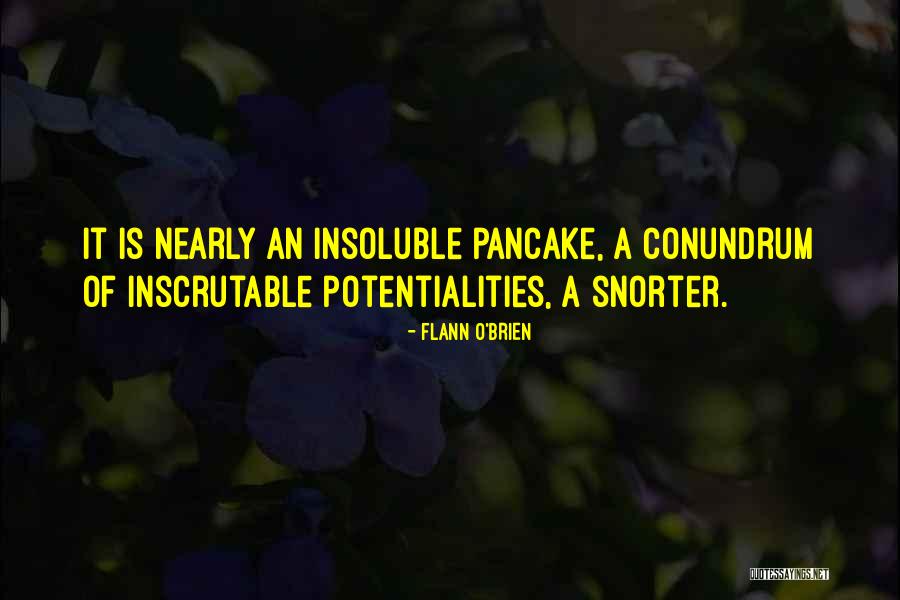 Pancake Quotes By Flann O'Brien Pancake Quotes By Flann O'Brien