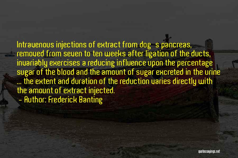 Pancreas Quotes By Frederick Banting
