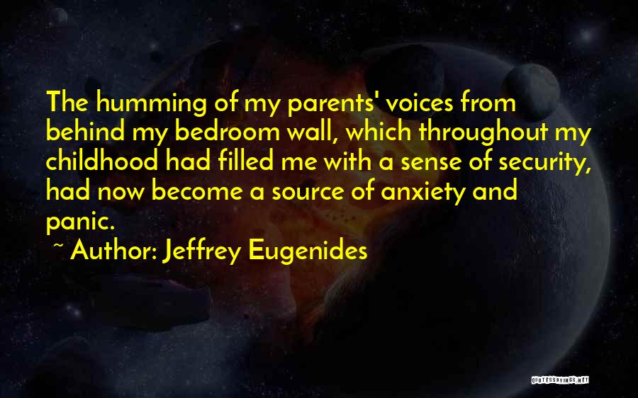 Panic Anxiety Quotes By Jeffrey Eugenides