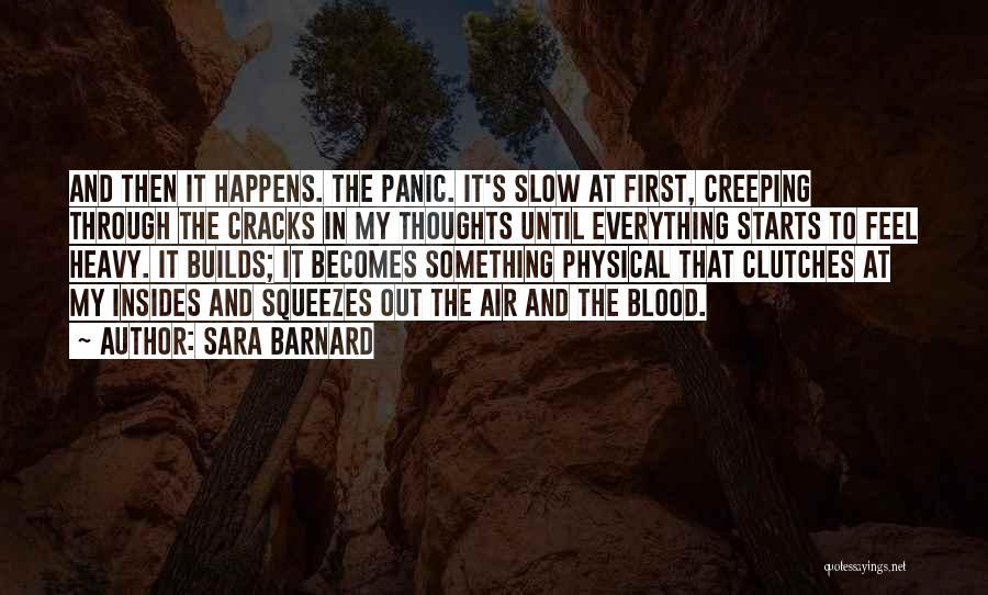 Panic Anxiety Quotes By Sara Barnard