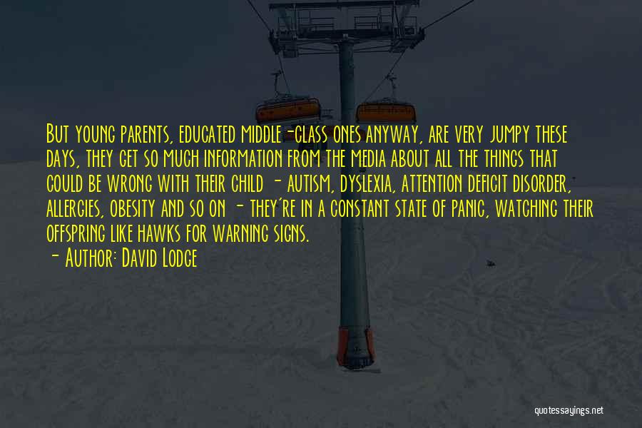 Panic Disorder Quotes By David Lodge