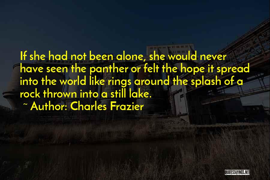 Panther Quotes By Charles Frazier