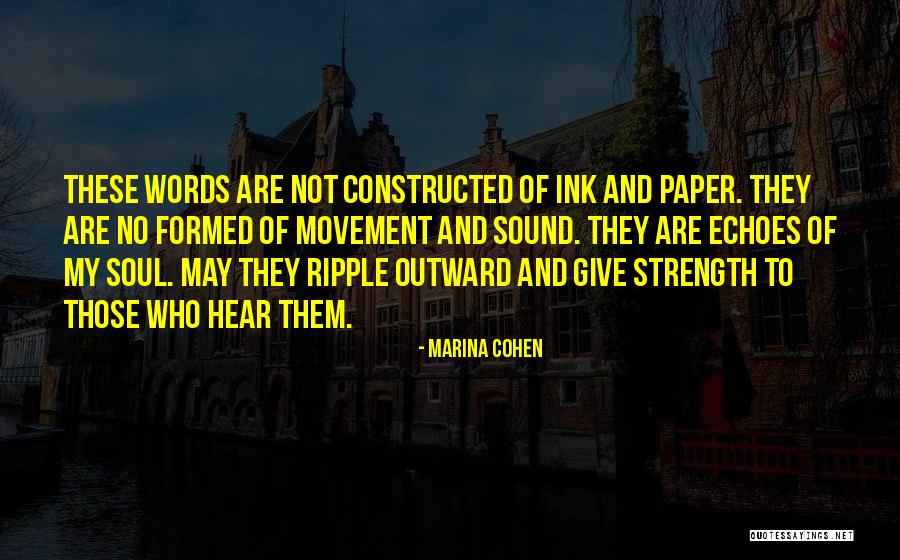 Paper And Ink Quotes By Marina Cohen Paper And Ink Quotes By Marina Cohen