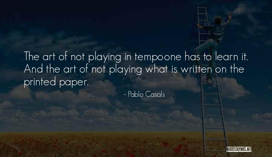 Paper Art Quotes By Pablo Casals Paper Art Quotes By Pablo Casals