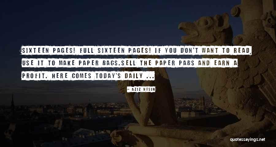 Paper Bags Quotes By Aziz Nesin Paper Bags Quotes By Aziz Nesin