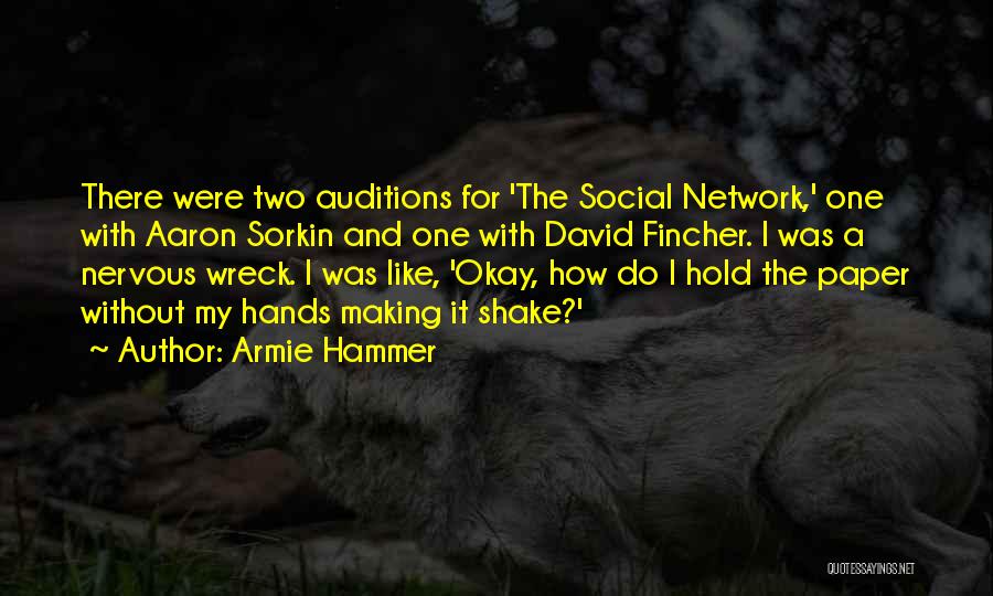 Paper Making Quotes By Armie Hammer