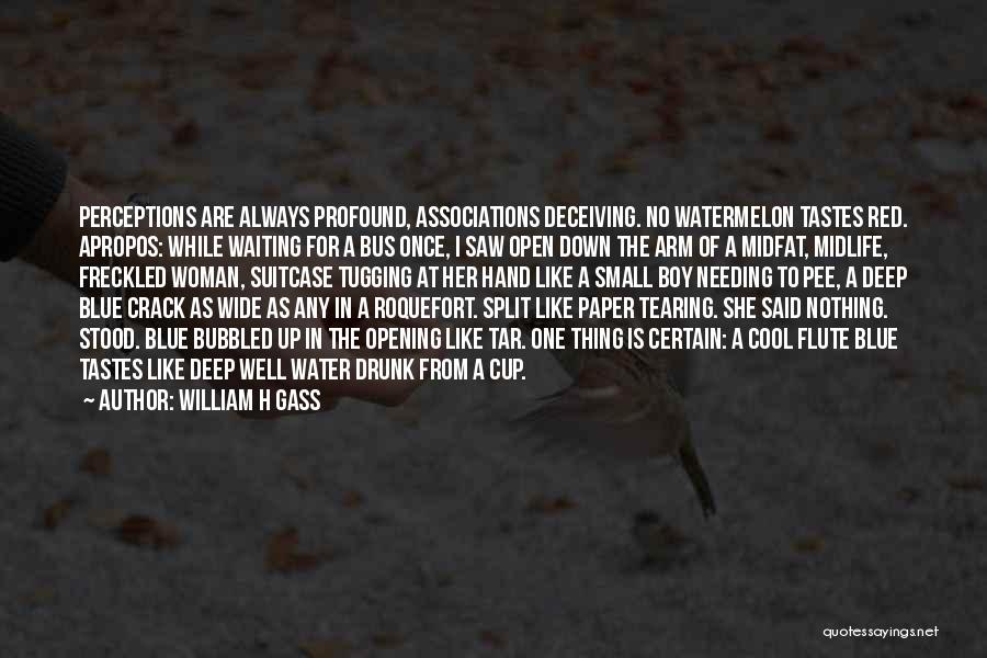 Paper Tearing Quotes By William H Gass