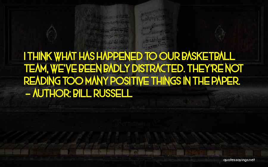 Paper Things Quotes By Bill Russell