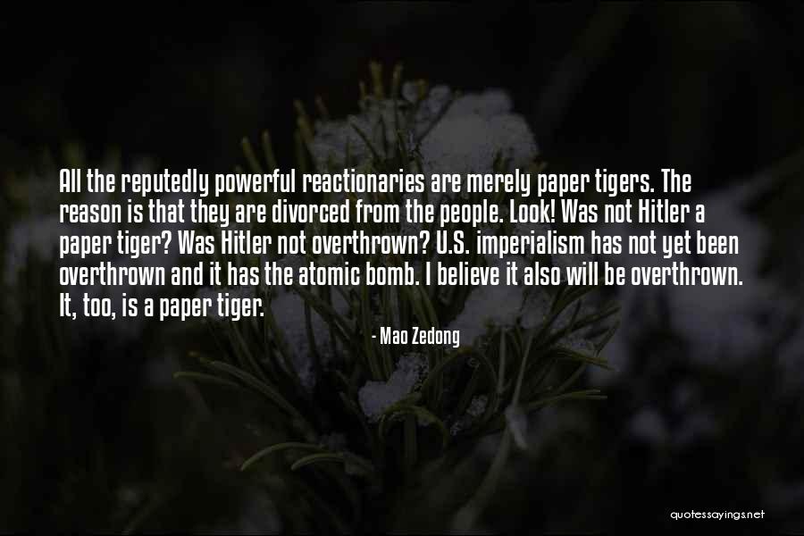Paper Tiger In Quotes By Mao Zedong Paper Tiger In Quotes By Mao Zedong