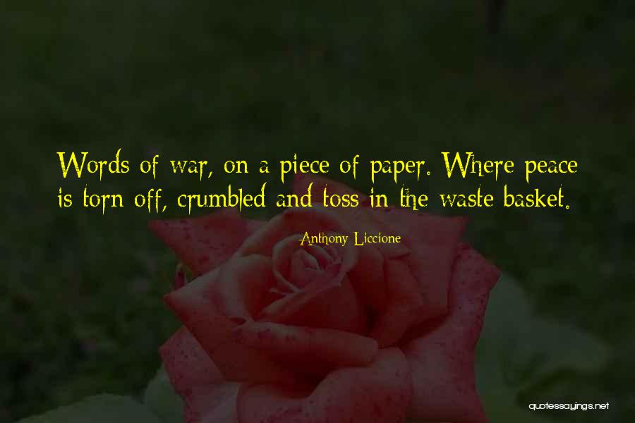 Paper Waste Quotes By Anthony Liccione Paper Waste Quotes By Anthony Liccione