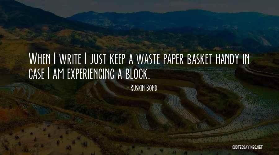 Paper Waste Quotes By Ruskin Bond Paper Waste Quotes By Ruskin Bond