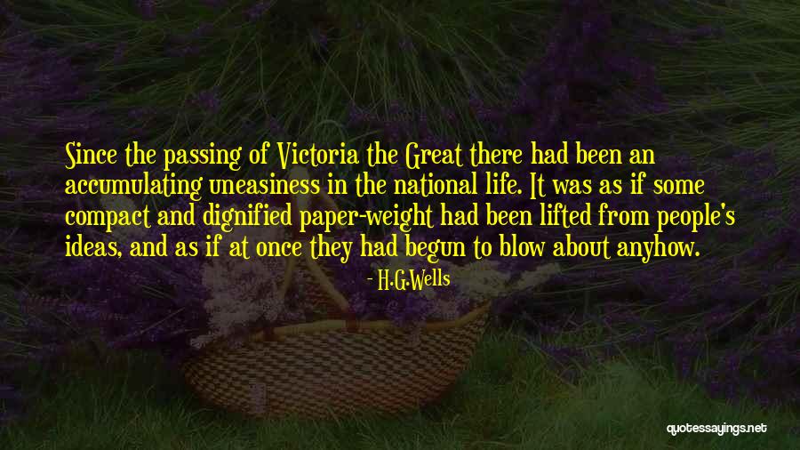 Paper Weight Quotes By H.G.Wells Paper Weight Quotes By H.G.Wells