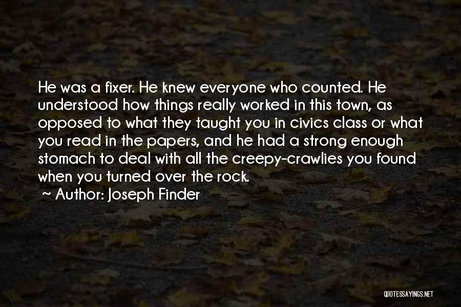 Papers Over Quotes By Joseph Finder