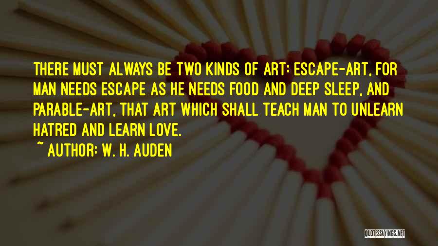 Parable Quotes By W. H. Auden