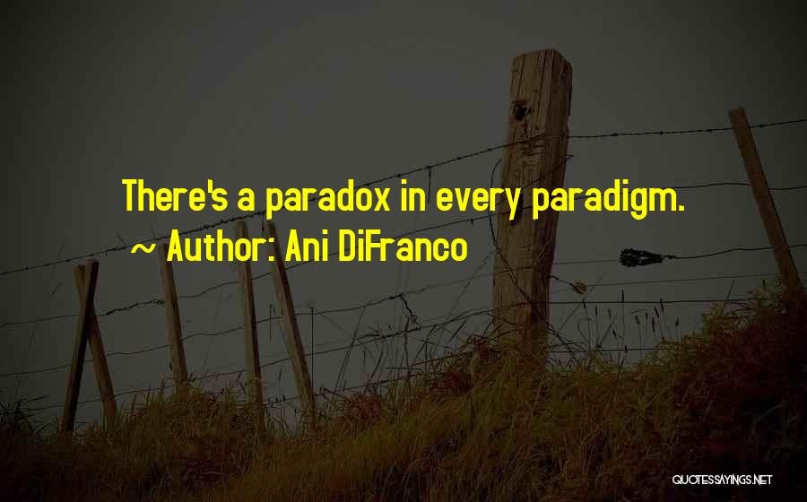 Paradigm Quotes By Ani DiFranco