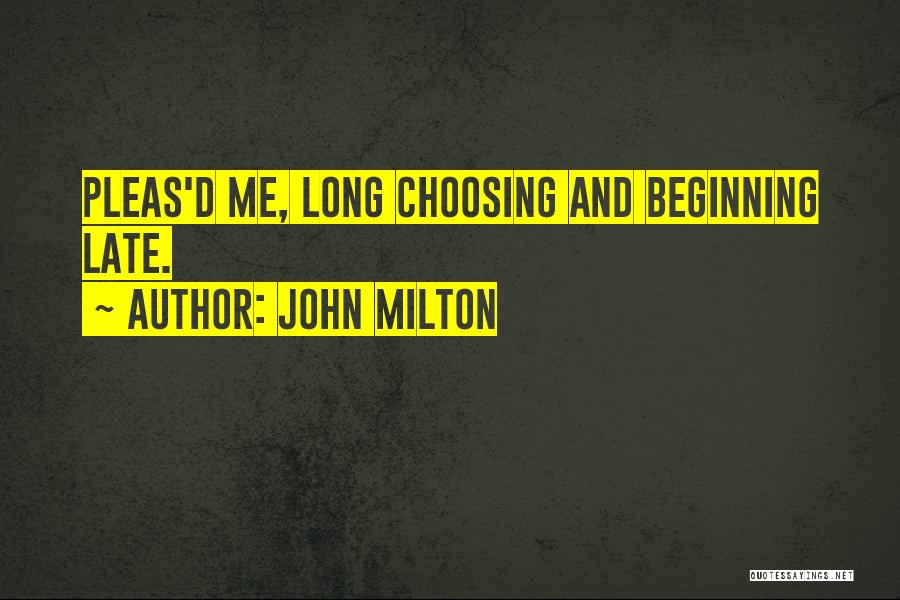 Paradise Lost Book 8 Quotes By John Milton