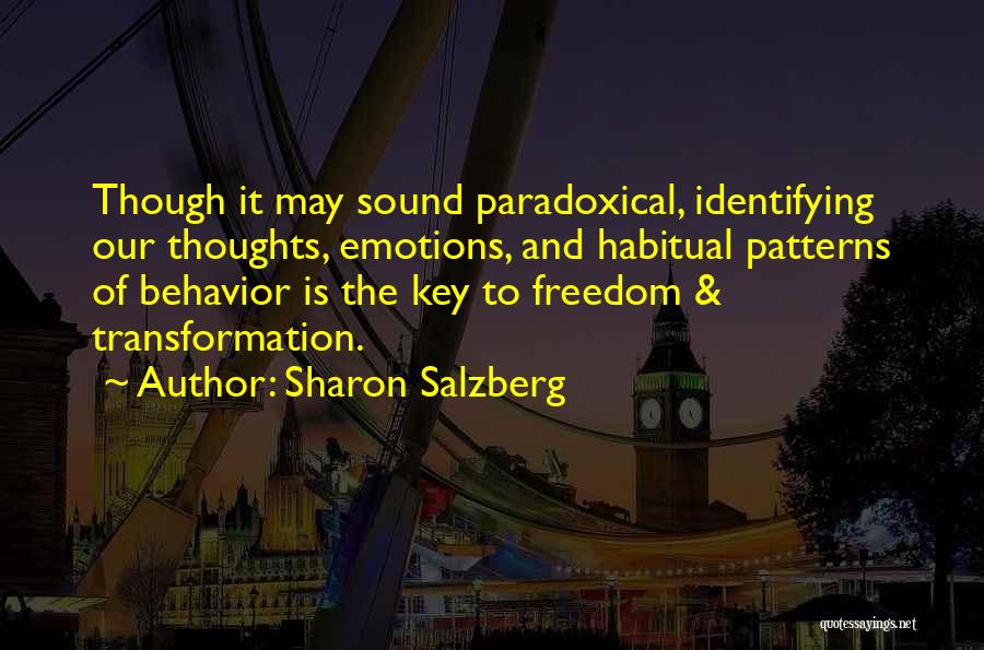 Paradoxical Quotes By Sharon Salzberg