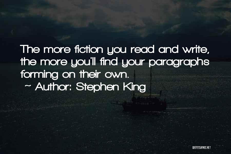 Paragraph Writing Quotes By Stephen King