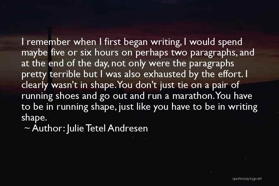 Paragraphs Quotes By Julie Tetel Andresen