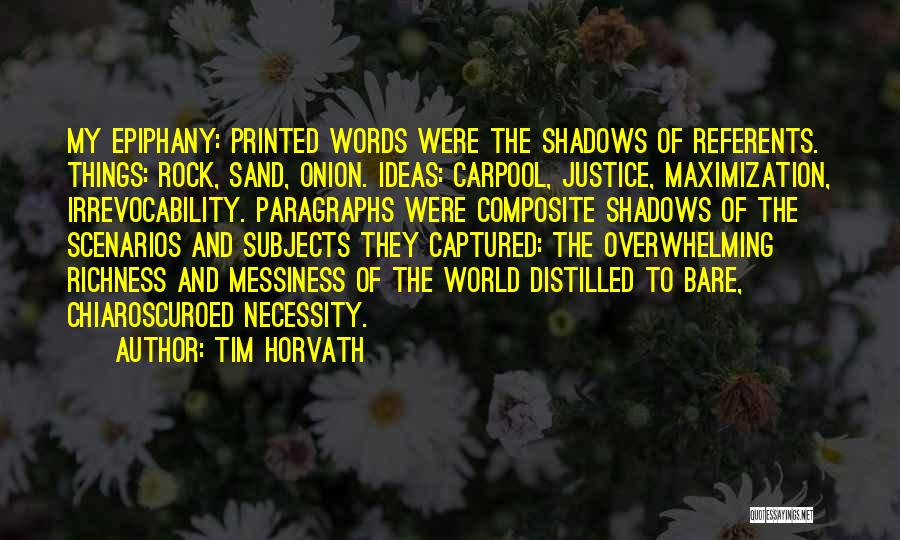 Paragraphs Quotes By Tim Horvath