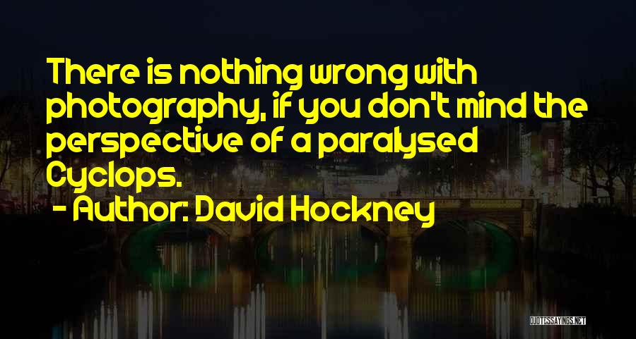 Paralysed Quotes By David Hockney